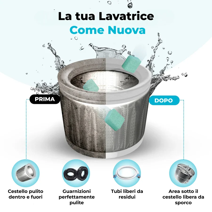 Pastiglie pulisci lavatrice - LavaFresh